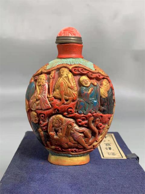 鼻烟壶24 和田玉鼻烟壶_旧鼻烟壶_古玩文玩收藏家【7788红宝书】